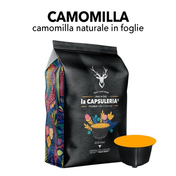 Capsule compatibili Nescafe Dolce Gusto - Camomilla ini foglie Capsule compatibili Nescafe Dolce Gusto - Camomilla ini foglie
