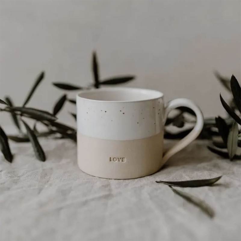 Tasse à Café/cappuccino/thé en terre cuite - Love
