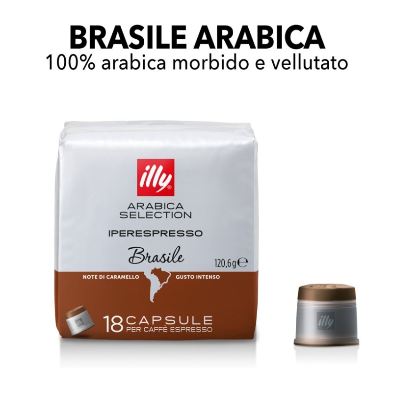 Caffè Brasile 100% Arabica 18 Capsule Originali Illy Iperespresso