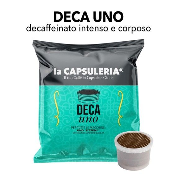 Capsules compatibles avec le système Uno - Café Intenso décaféiné