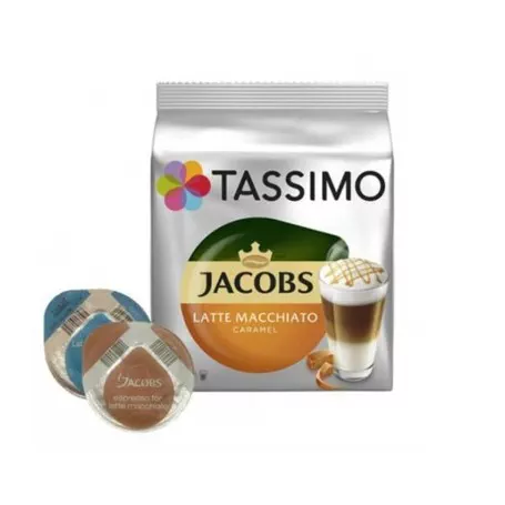 Caja de cápsulas de café Tassimo compatible con la oscuridad 16 bebidas