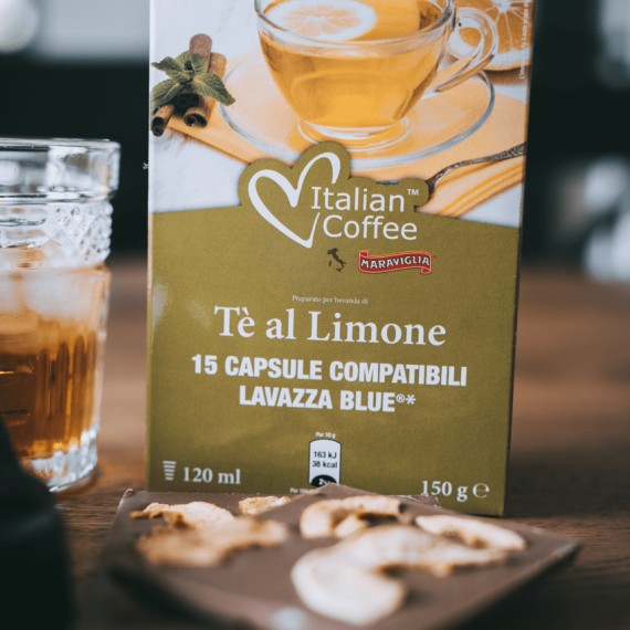 Cápsulas compatibles con Lavazza Blue - Té de limón dulce