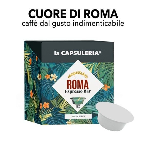 Capsule Compostabili compatibili Lavazza A Modo Mio - Caffè Cuore di Roma Mio Capsule Compostabili compatibili Lavazza A Modo Mio - Caffè Cuore di Roma Mio