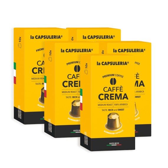 10 capsule alluminio CREMA E GUSTO FORTE Lavazza compatibile Nespresso 