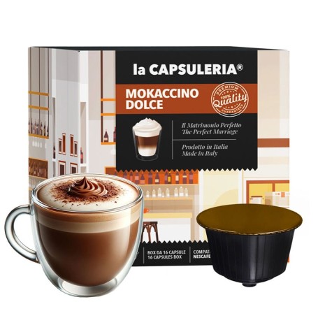 Capsule DOLCE GUSTO de cappuccino au lait de SOJA à l'unité - La Capsulerie