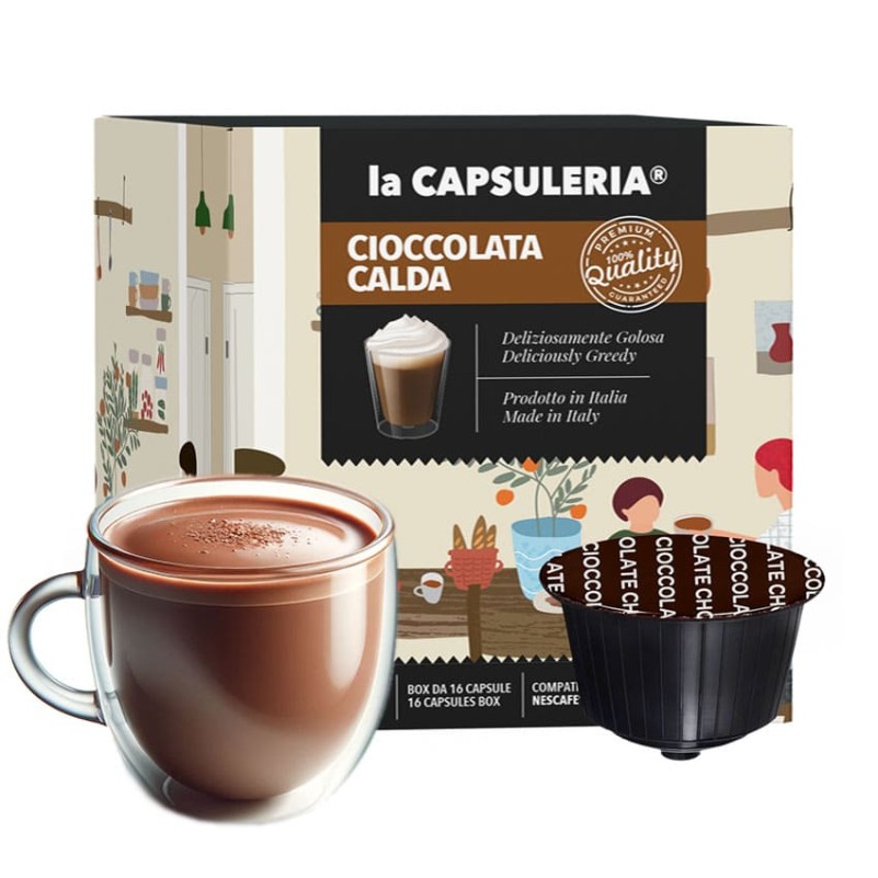 Chocolat Chaud Compatible Avec Machines Dolce Gusto® - 4x16 Capsules  Végétales - Kabioca : les 64 piéces de 276 g à Prix Carrefour