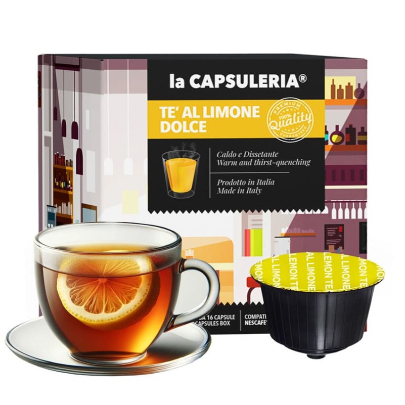 Cápsulas compatibles Nescafé Dolce Gusto - Té de limón dulce