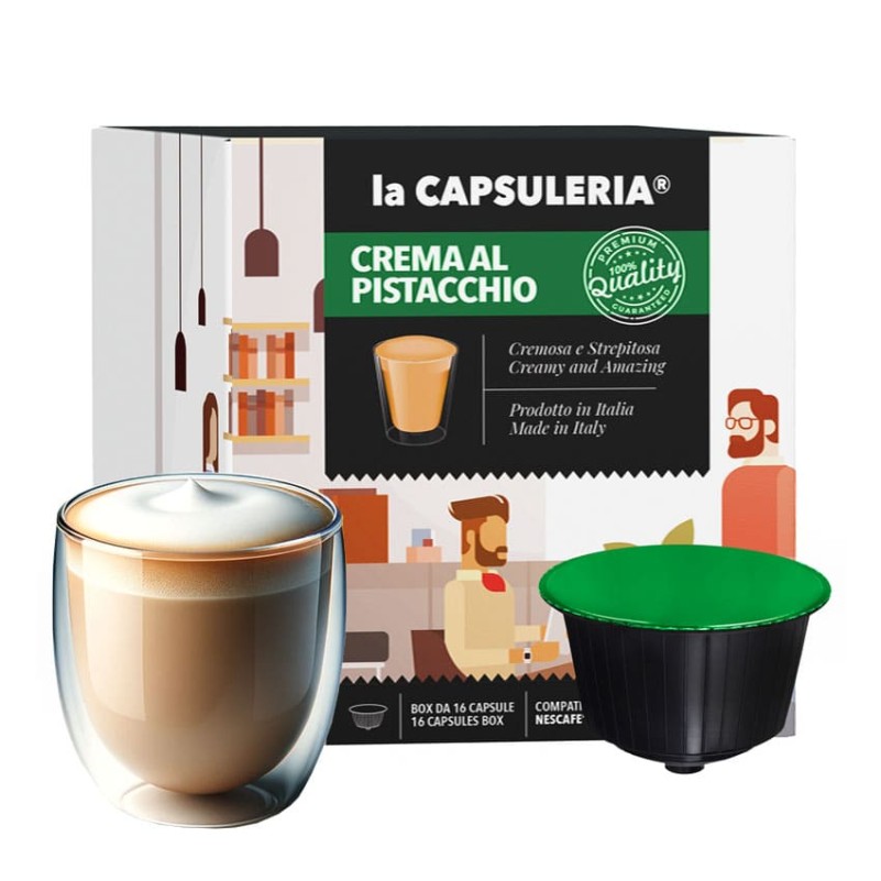 Cápsulas de café con sabor compatibles con Nespresso® – Pistacho