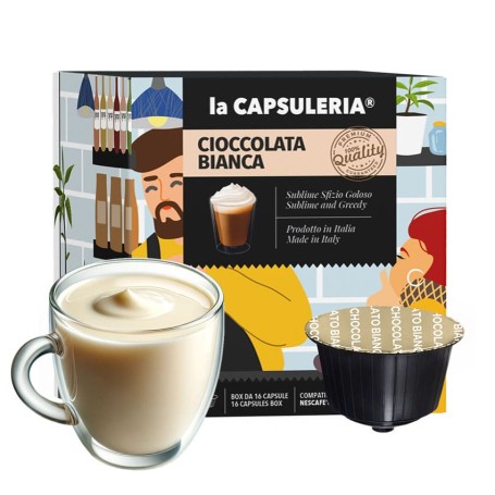 Hacendado Cafe capsula cafe con leche (compatible cafetera dolce  gusto*(marca de grupo societe des produits nestle,sa. no relacionada con