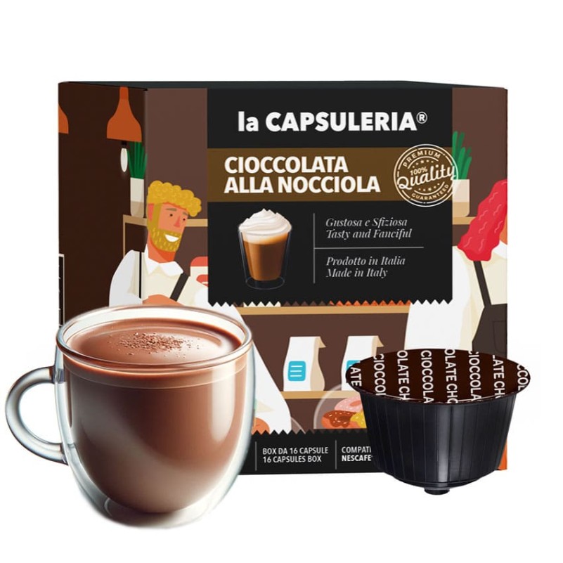 Expresso Italia Boite de 16 capsules Chocolat - compatible Dolce Gusto. à  prix pas cher