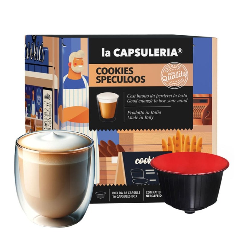 Nescafe Dolce Gusto Compatible Capsules - Cookie Speculoos (Belgian Biscuit)