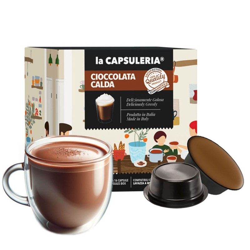 Cápsulas compatibles con Nespresso de chocolate caliente, cápsulas de cacao  caliente, sin azúcar, paquete de 10 cápsulas