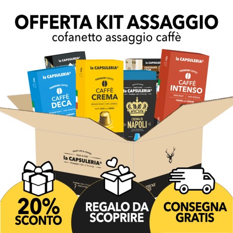 Super Offerta - Kit Assaggio Capsule di Caffè + Regalo da scoprire Gratis + 5 Bonus