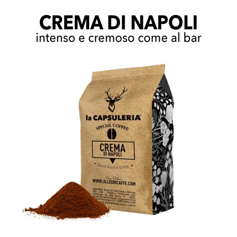 Caffè macinato - miscela Crema di Napoli - gusto Espresso Bar