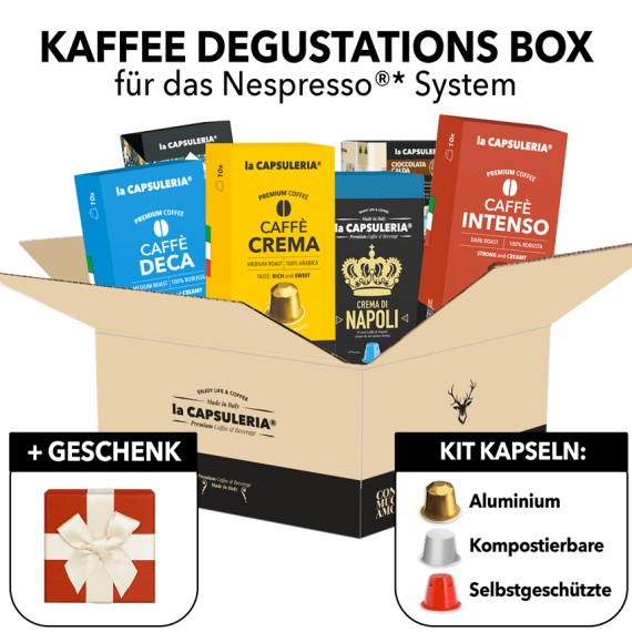 Kompatible Nespresso-Kapseln, Probierkasten-Angebot, Kaffeekapseln