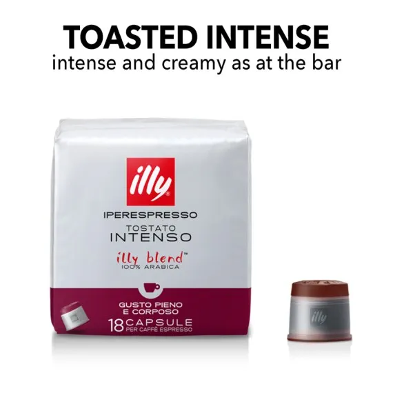 Intense Roasted Coffee 18 Original Illy Iperspresso Capsules