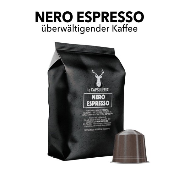 Nespresso kompatible Kapseln - Caffè Nero Espresso