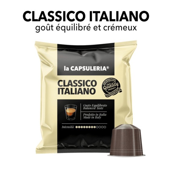 Capsules compatibles Nespresso - Caffè Classico Italiano