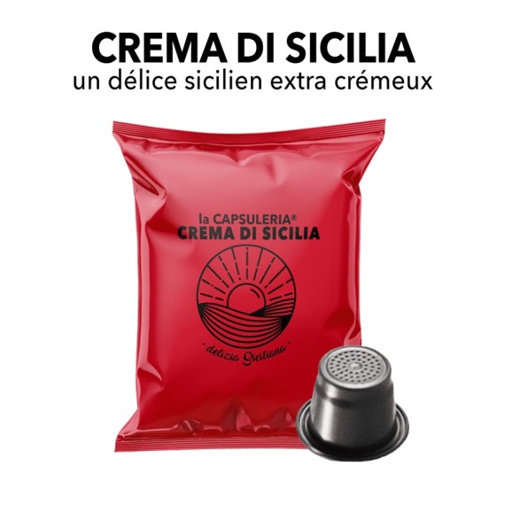 Capsules compatibles avec Nespresso - Café Crema di Sicilia
