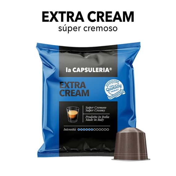 Cápsulas compatibles con Nespresso - Café extra cremoso