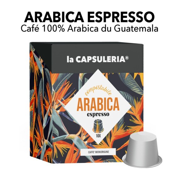 Capsules compatibles avec Nespresso - Café 100% Arabica Espresso