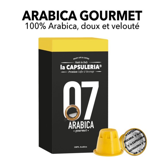 Capsules compatibles avec Nespresso - Café 100% Arabica Gourmet