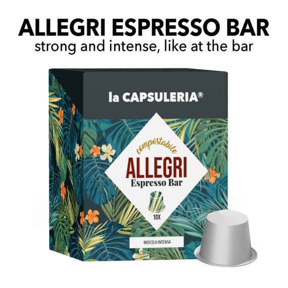 Nespresso Compatible Capsules - Allegri Bar Compostable Coffee