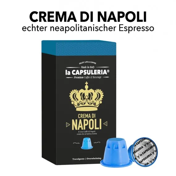 Nespresso kompatible Kapseln - Crema di Napoli Kaffee Nespresso kompatible Kapseln - Crema di Napoli Kaffee