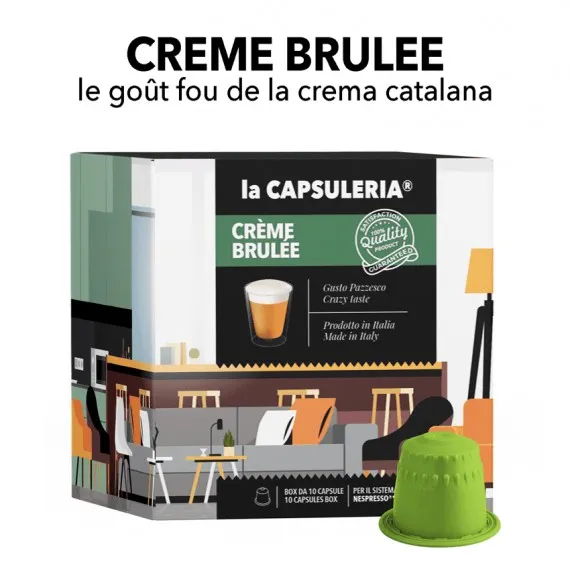 Capsules compatibles Nespresso - Crème Brûlée Capsules compatibles Nespresso - Crème Brûlée