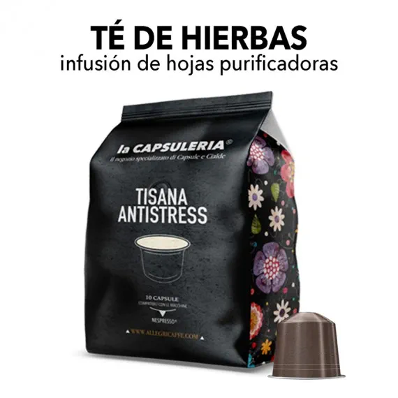 Cápsulas compatibles con Nespresso - Té de hierbas antiestrés