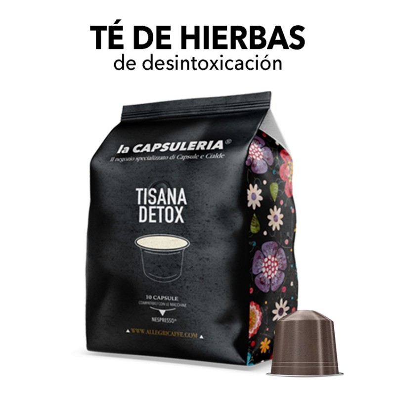 Cápsulas compatibles con Nespresso - Té de hierbas Detox