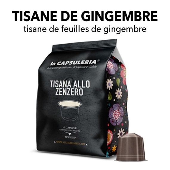 Capsules compatibles avec Nespresso - Tisane de gingembre