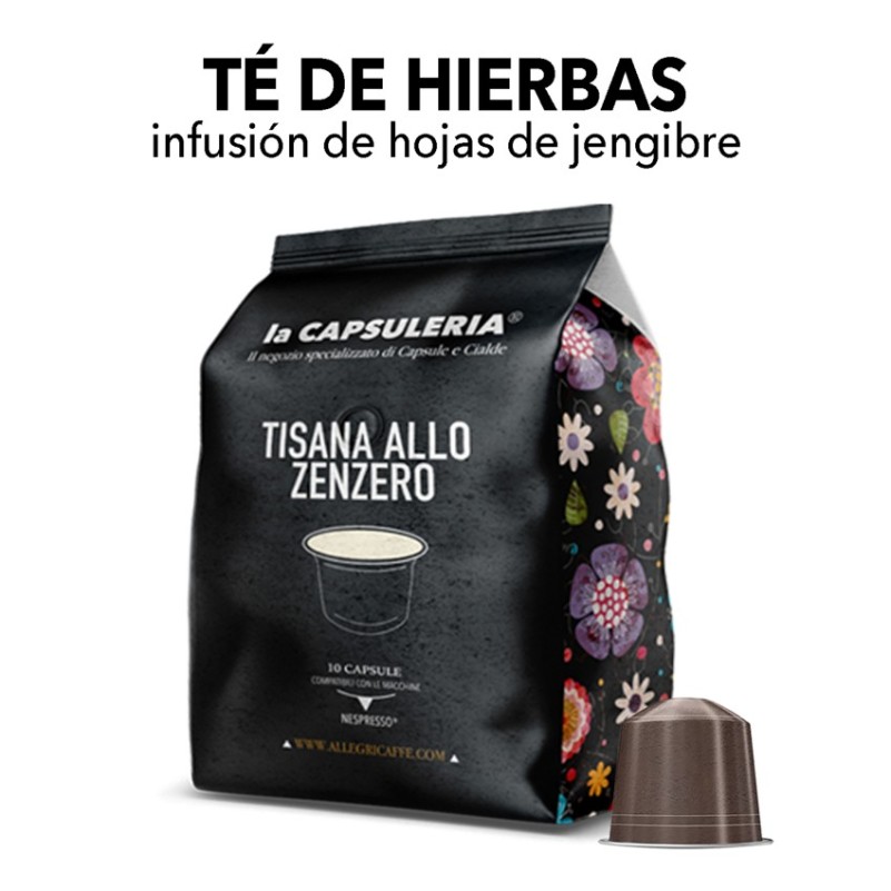 Cápsulas compatibles con Nespresso - Té de hierbas de jengibre