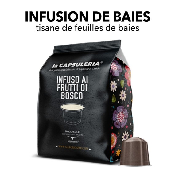 Capsules compatibles Nespresso - Tisane Baies Sauvages