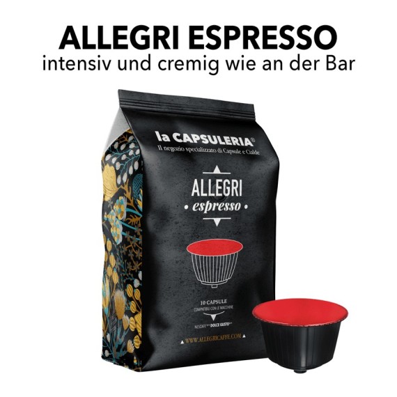 Nescafe Dolce Gusto kompatible Kapseln - Caffè Allegri Espresso