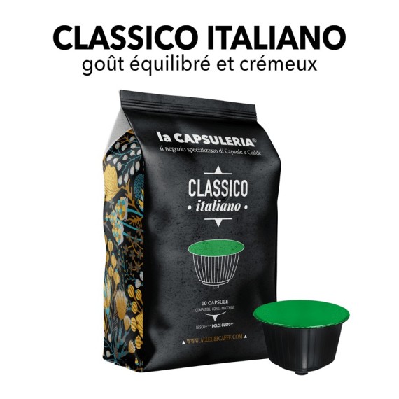 Capsules compatibles Nescafe Dolce Gusto - Caffè Classico Italiano