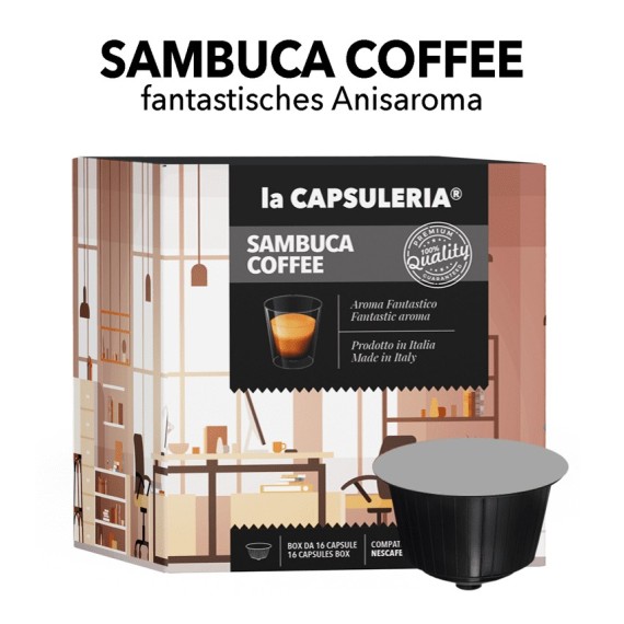 Nescafe Dolce Gusto kompatible Kapseln - Sambuca Kaffee