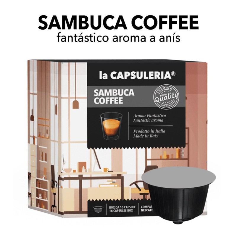 Cápsulas compatibles con Nescafé Dolce Gusto - Café Sambuca