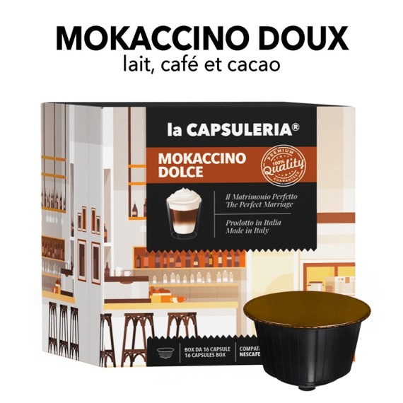 Capsules compatibles Nescafe Dolce Gusto - Mokaccino Dolce