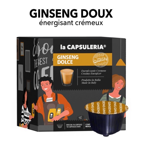 Capsules compatibles Nescafe Dolce Gusto - Ginseng doux