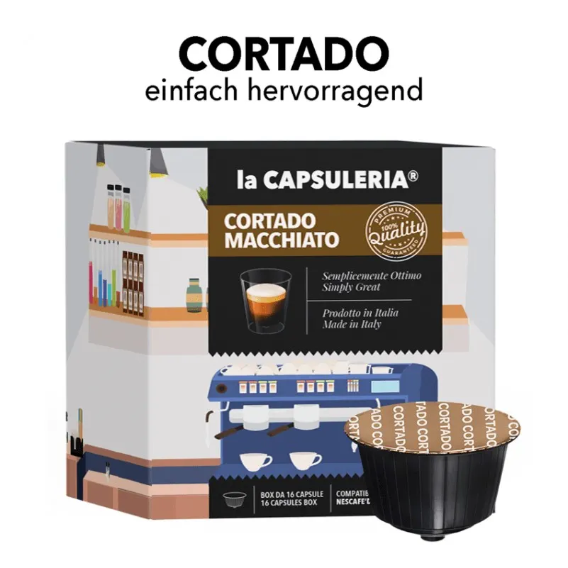 Nescafe Dolce Gusto kompatible Kapseln - Cortado Macchiato