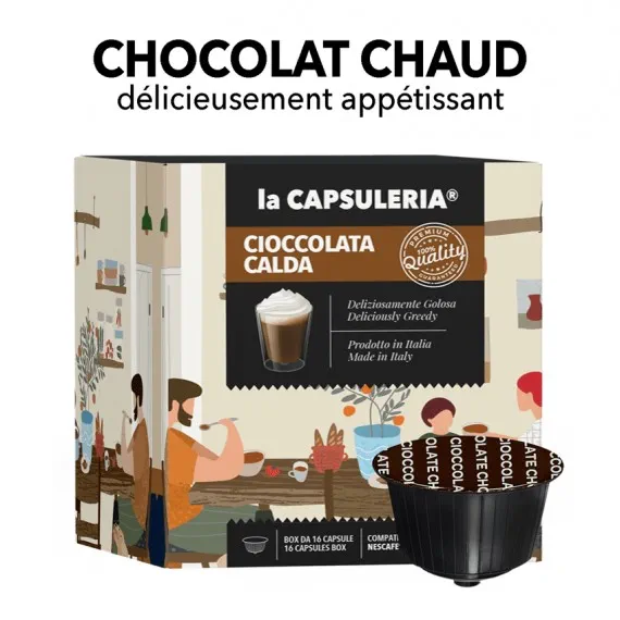 Capsules compatibles Nescafe Dolce Gusto - Chocolat chaud