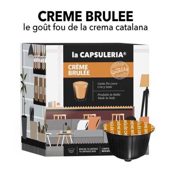 Capsules compatibles Nescafe Dolce Gusto - Crème Brulée