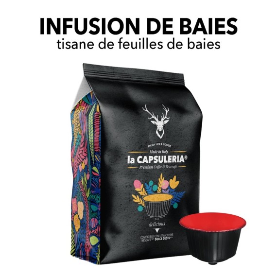 Capsules compatibles Nescafe Dolce Gusto - Tisane Baies Sauvages