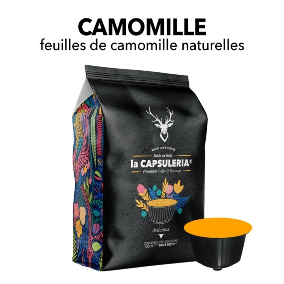 Capsules compatibles Nescafe Dolce Gusto - Feuilles de camomille ini