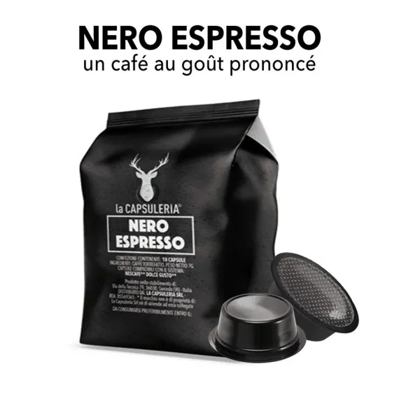 Lavazza A Modo Mio capsules compatibles - Caffè Nero Espresso