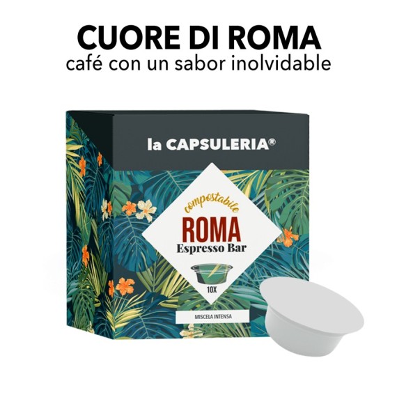 Cápsulas compostables Lavazza A Modo Mio compatibles - Caffè Cuore di Roma Mio