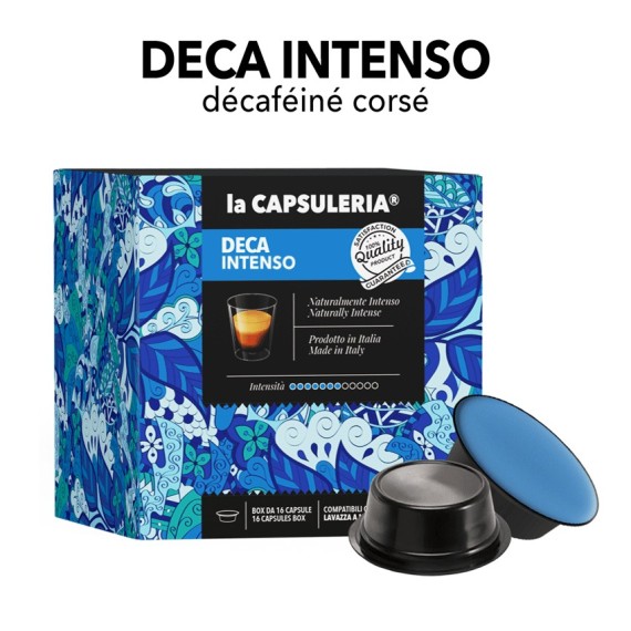 Lavazza A Modo Mio capsules compatibles - Caffè Decaffeinato Intenso