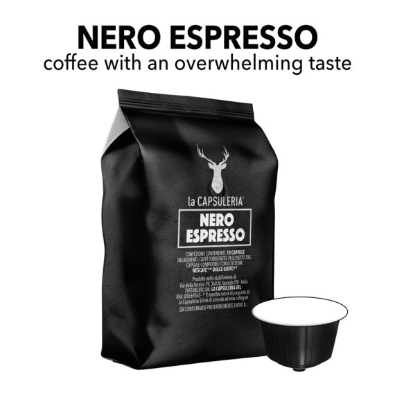 Nescafe Dolce Gusto Compatible Capsules - Caffè Nero Espresso