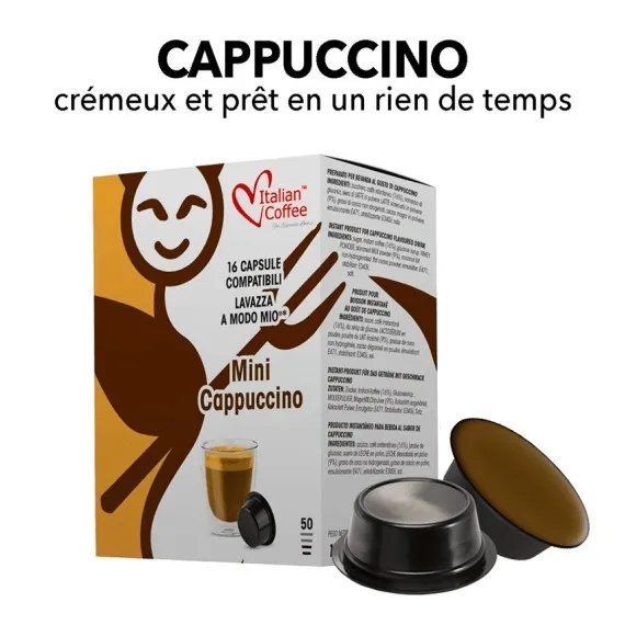 Capsules compatibles Lavazza A Modo Mio - Cappuccino